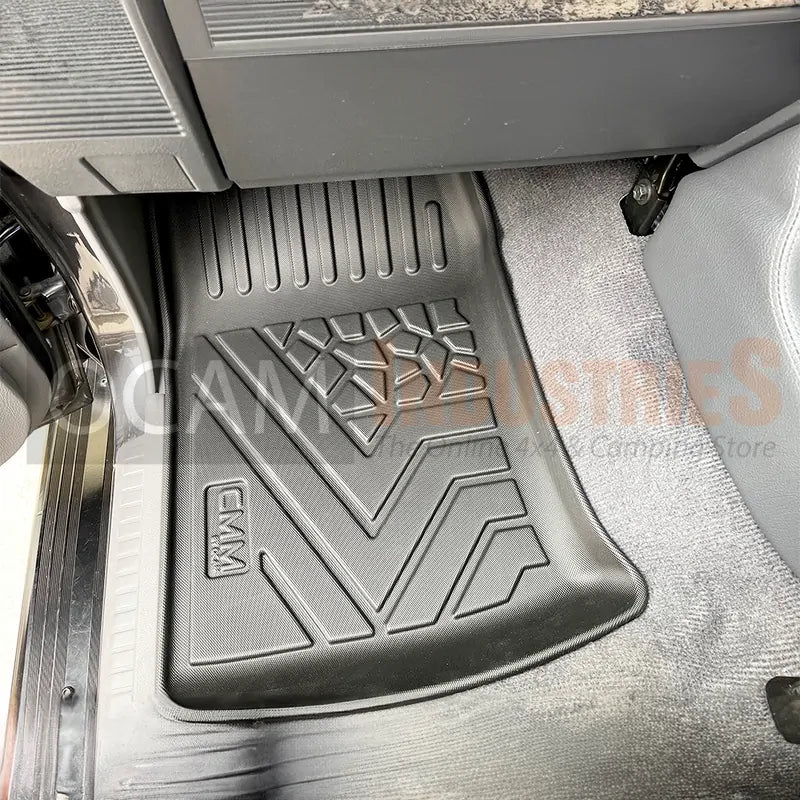 3D All Weather Floor Car Mats Liners For Toyota Landcruiser 70 76 79 DUAL CAB, 08/2012-Current, GXL