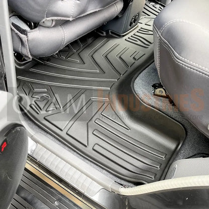 3D All Weather Floor Car Mats Liners For Toyota Landcruiser 70 76 79 DUAL CAB, 08/2012-Current, GXL