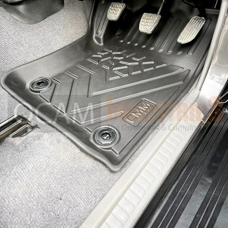 3D All Weather Floor Car Mats Liners For Toyota Landcruiser 70 76 79 DUAL CAB, 08/2012-Current, GXL