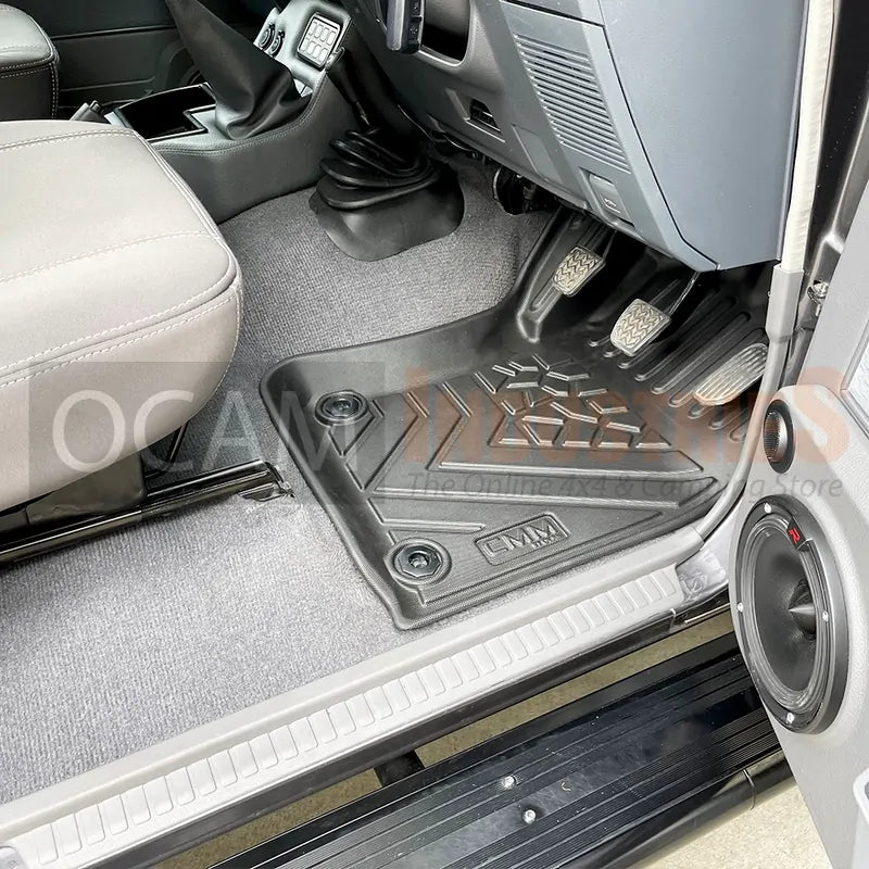 3D All Weather Floor Car Mats Liners For Toyota Landcruiser 70 76 79 DUAL CAB, 08/2012-Current, GXL
