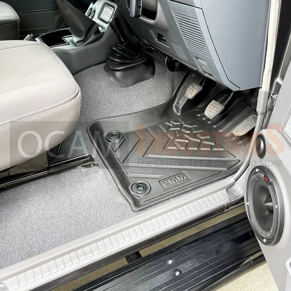 3D All Weather Floor Car Mats Liners For Toyota Landcruiser 70 76 79 DUAL CAB, 08/2012-Current, GXL