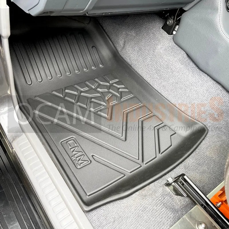 3D All Weather Floor Car Mats Liners For Toyota Landcruiser 70 76 79 DUAL CAB, 08/2012-Current, GXL