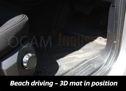 3D All Weather Floor Mats Liners for Mitsubishi Triton MV 2024 - Current Dual Cab