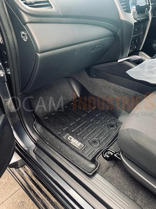 3D All Weather Floor Mats Liners for Mitsubishi Triton MV 2024 - Current Dual Cab