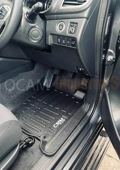 3D All Weather Floor Mats Liners for Mitsubishi Triton MV 2024 - Current Dual Cab