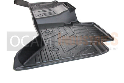 3D All Weather Floor Car Mats Liners For Ford Ranger Next-Gen, 07/2022-Current, Dual Cab