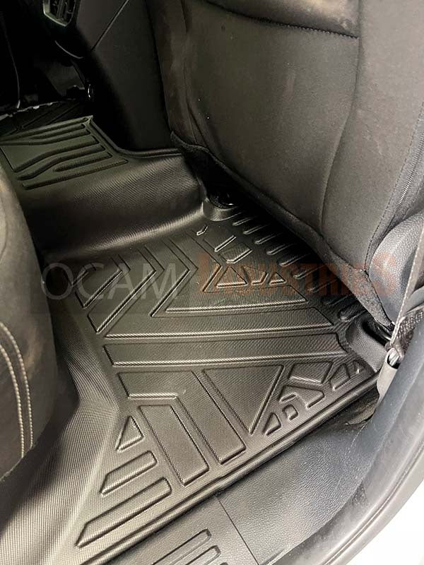 3D All Weather Floor Car Mats Liners For Ford Ranger Next-Gen, 07/2022-Current, Dual Cab