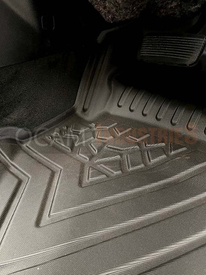 3D All Weather Floor Car Mats Liners For Ford Ranger Next-Gen, 07/2022-Current, Dual Cab