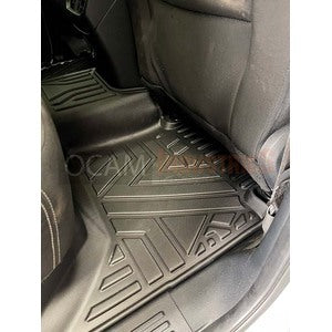 3D All Weather Floor Car Mats Liners For Ford Ranger Next-Gen, 07/2022-Current, Dual Cab