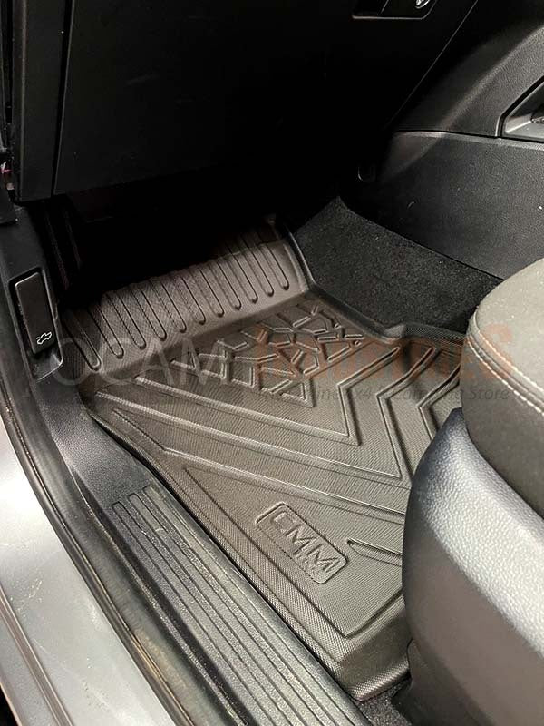 3D All Weather Floor Car Mats Liners For Ford Ranger Next-Gen, 07/2022-Current, Dual Cab