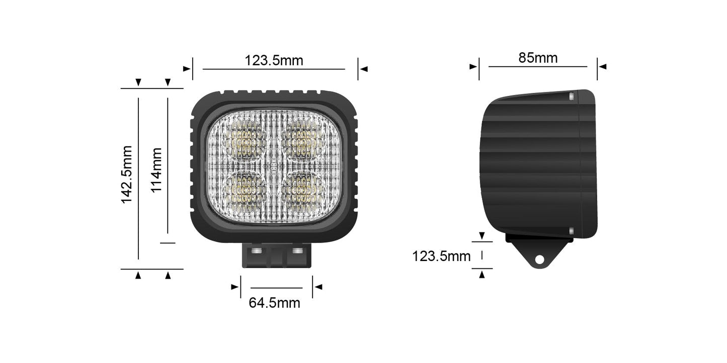 40 WATT LED Work Flood Light - View 5