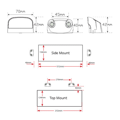 LED Autolamps 41 Series Licence Plate Lamp 12/24V