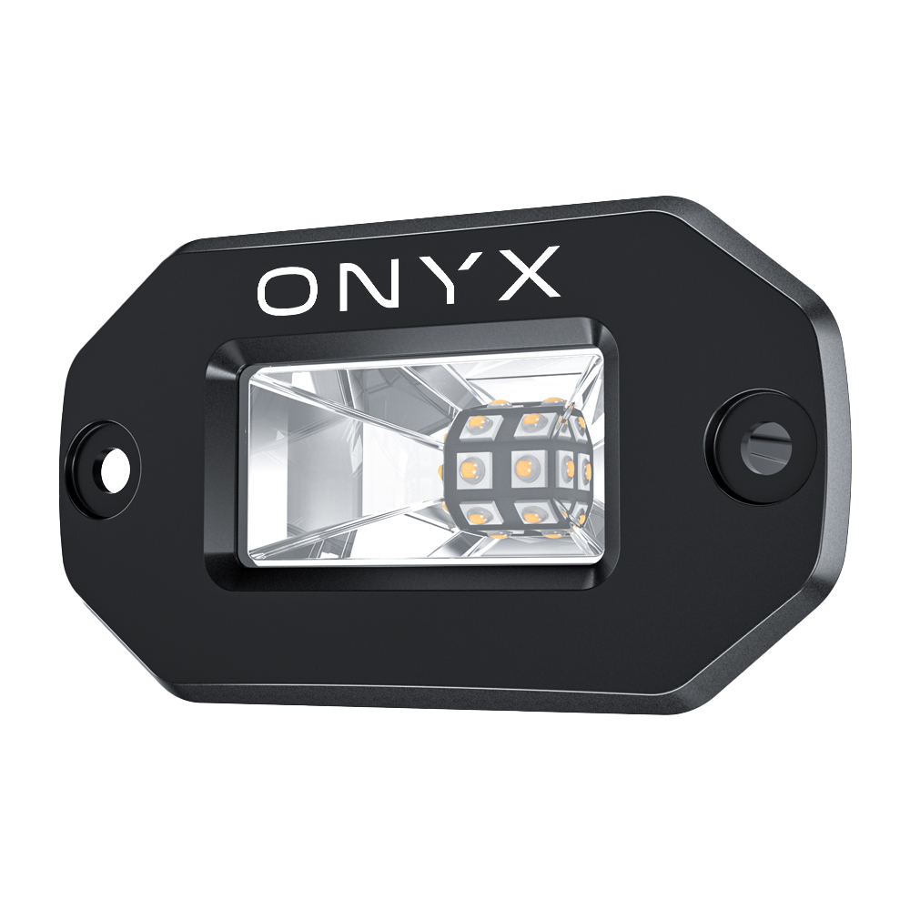 ONYX Lights Xen-w5b-dual Colour Flushmont (pair) Including Wiring Harness
