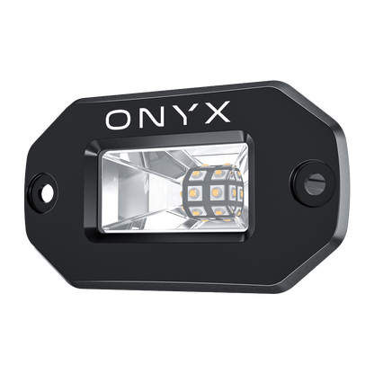 ONYX Lights Xen-w5b-dual Colour Flushmont (pair) Including Wiring Harness