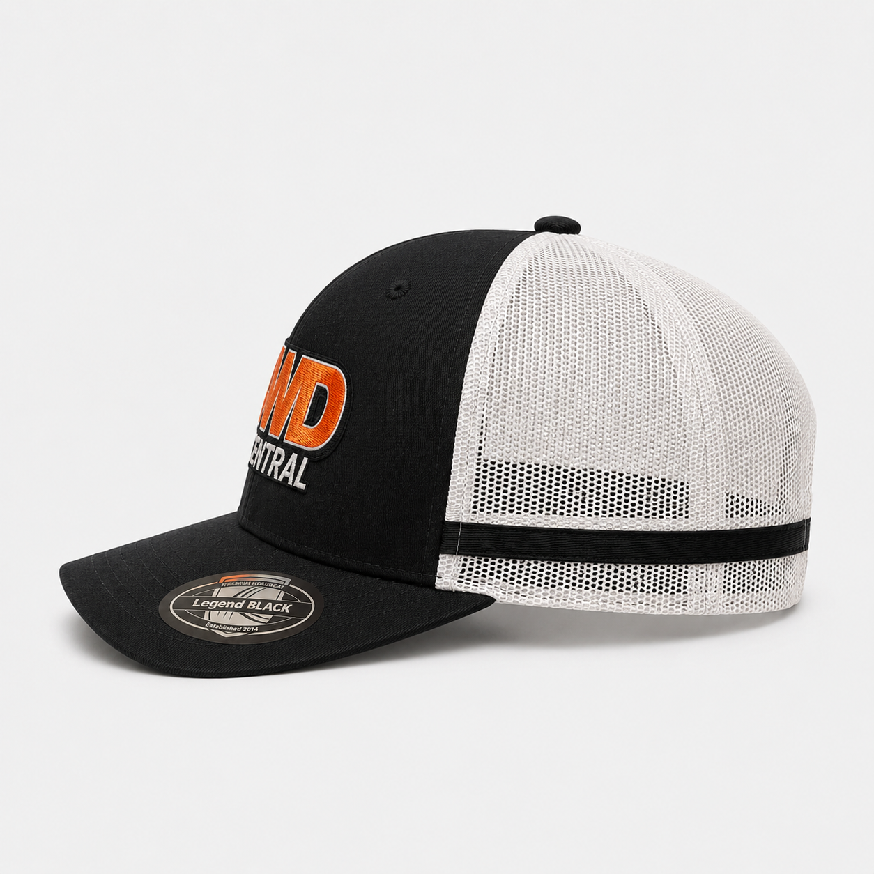 4WDC Striped Trucker Cap