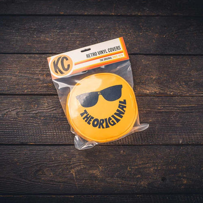 Cover; Retro 6" Vinyl Yellow w/ "THE ORIGINAL" Smiley Sunglasses (pr)