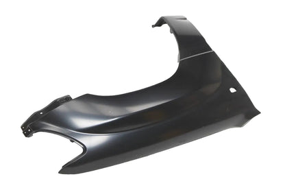 Black car fender on a white background