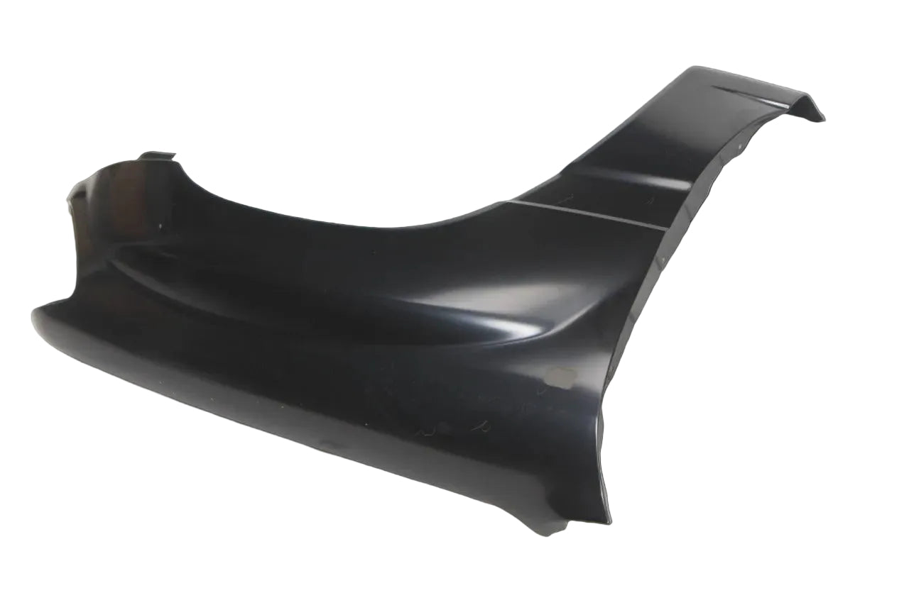 Black car spoiler on a white background