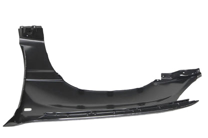 Black car fender on a white background