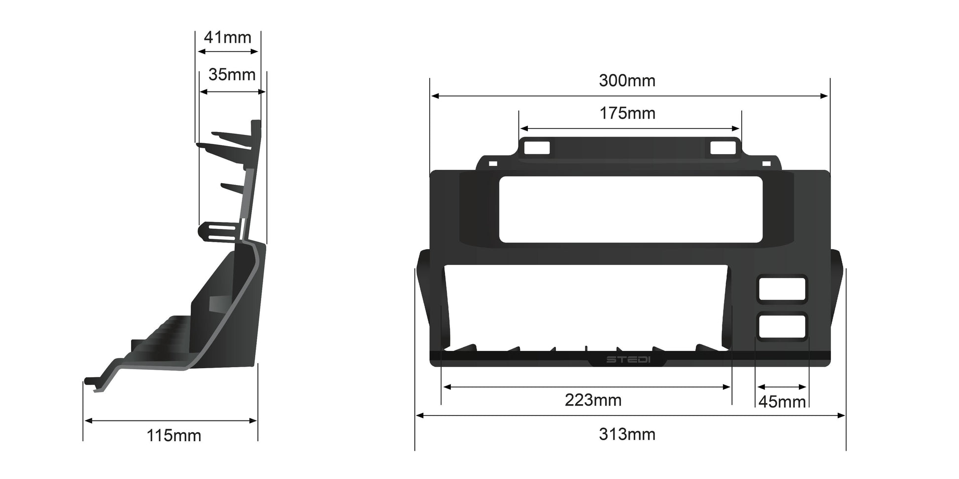 Centre Switch Panel to Suit 70 Series Landcruiser - View 3