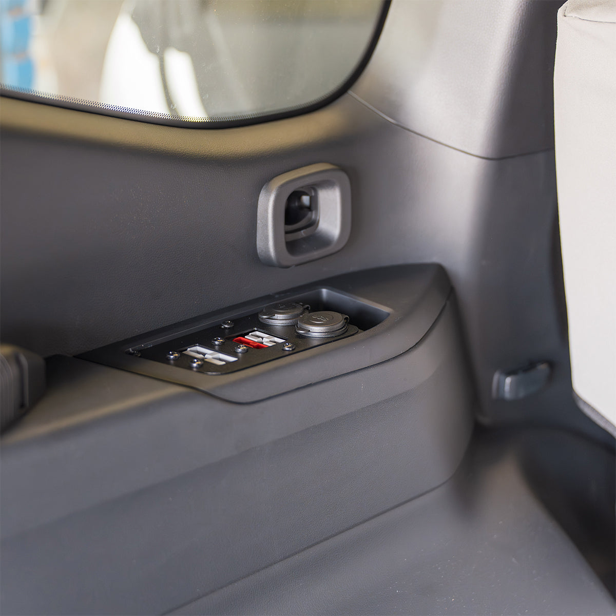 TLR Products Electrical Socket Mount - Toyota Landcruiser 300 series - Rear Cupholder