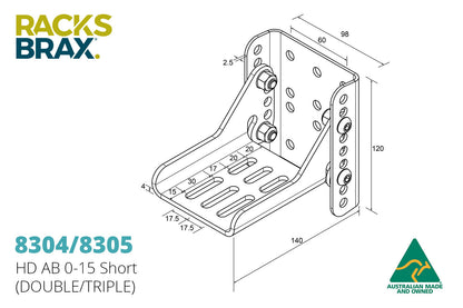 RacksBrax HD ADJUSTABLE BRACKETS