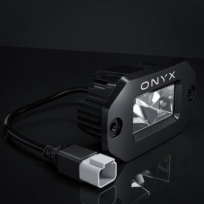 ONYX Lights Xen-w5b-dual Colour Flushmont (pair) Including Wiring Harness