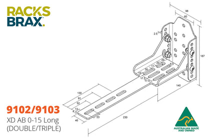 RacksBrax XD ADJUSTABLE BRACKETS