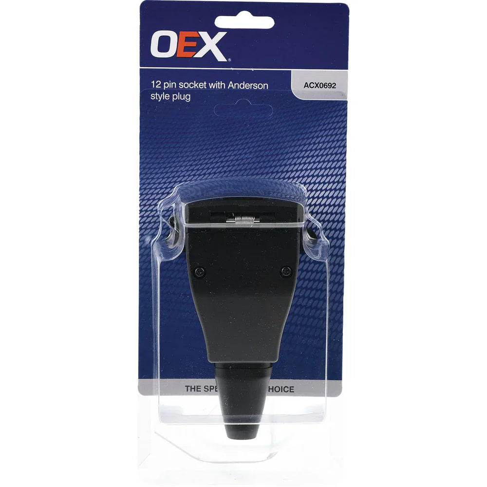 OEX 12 Pin Socket with Anderson Style Plug