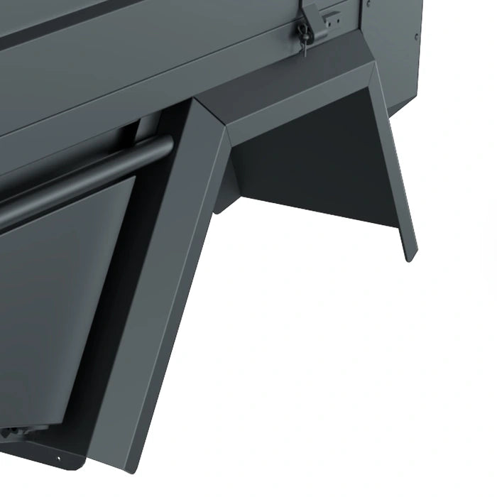 Wheel arches on aluminium tray