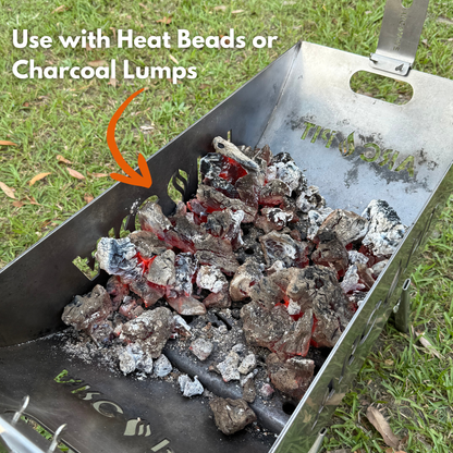 Arcoal Grate - Portable Charcoal BBQ Grate