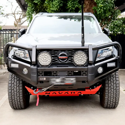 OCAM Deluxe Steel Bull Bar for Nissan Navara NP300 03/2021+, Winch Compatible