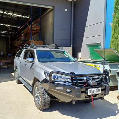 OCAM Deluxe Steel Bull Bar For Toyota Hilux N80 2015-09/2018, Winch Compatible
