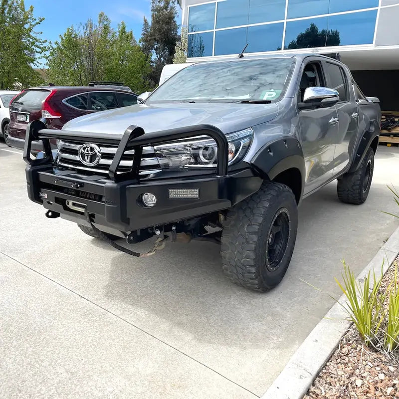 OCAM Deluxe Steel Bull Bar For Toyota Hilux N80 2015-09/2018, Winch Compatible