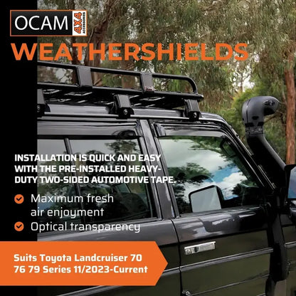 Bonnet Protector, Weathershields For Toyota Landcruiser 70 76 79 Series 11/2023-Current