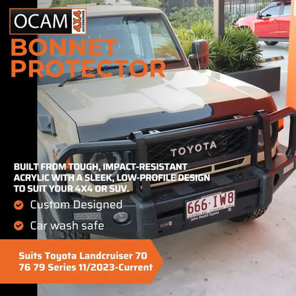 Bonnet Protector, Weathershields For Toyota Landcruiser 70 76 79 Series 11/2023-Current