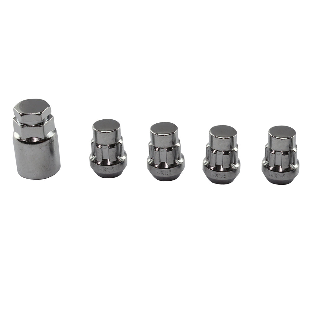 Nice Products Nice C6LOCK Wheel Nut Lock Set M14 X 1.5 Thread - Tapered Chrome