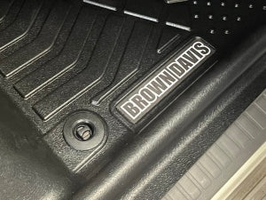 Brown Davis Driver & Passenger 4WD Floor Mats - Nissan Patrol Y62 (2013+)