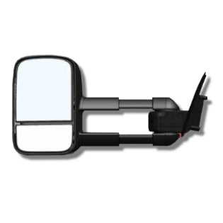 Clearview Towing Mirrors [Original, Pair, Manual, Black] - Toyota LandCruiser 70 Series