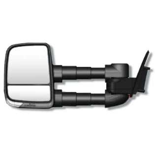Clearview Towing Mirrors [Next Gen, Pair, Power-Fold, BSM, Indicators, Electric, Black] - Isuzu D-Max MY21 on, Isuzu MU-X MY21 on, Mazda BT-50 TF Series Jul 2020 on