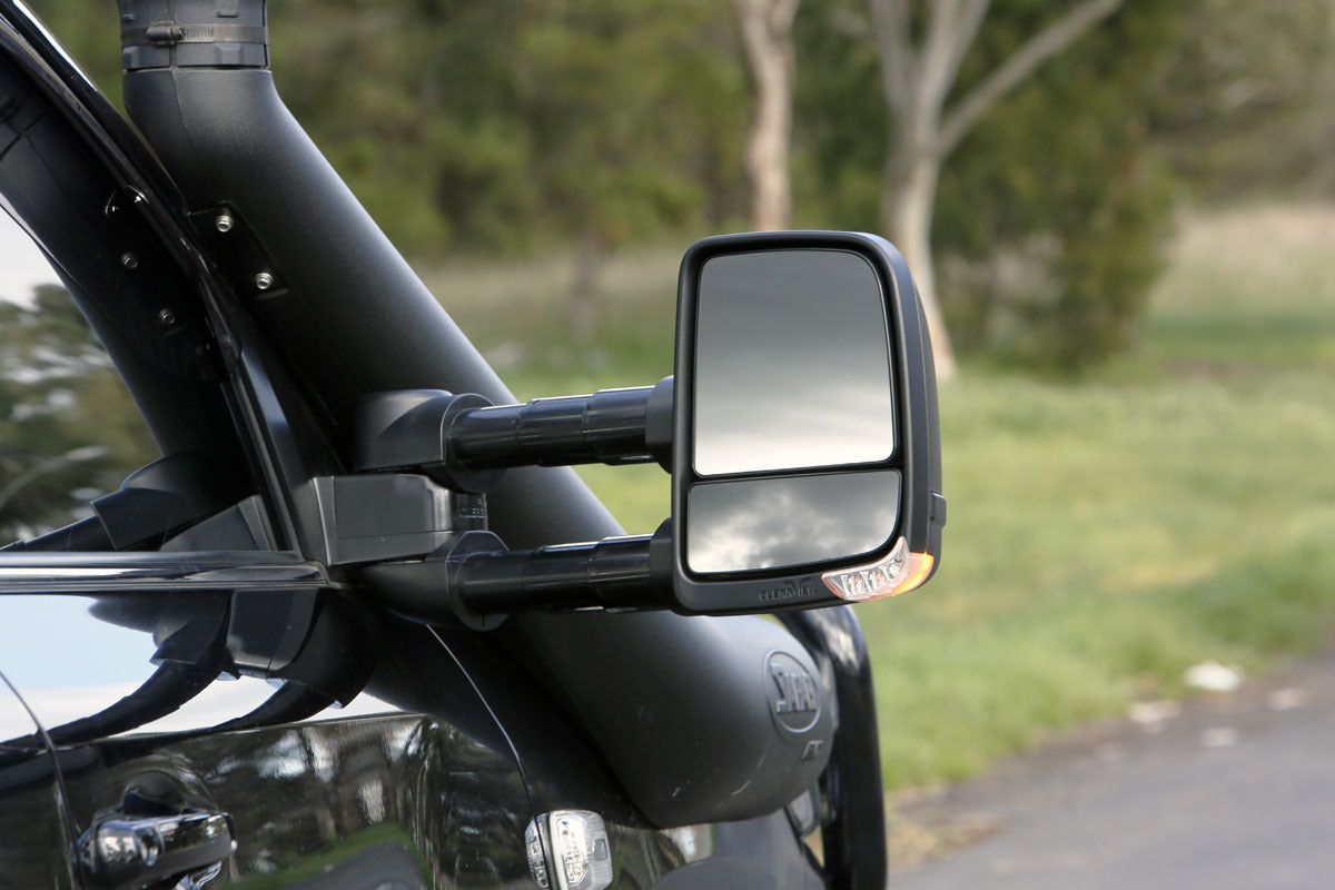 Clearview Towing Mirrors [Next Gen, Pair, Heat, OAT Sensor, Indicators (Cat 6), Electric, Black] - Ram 1500 DS