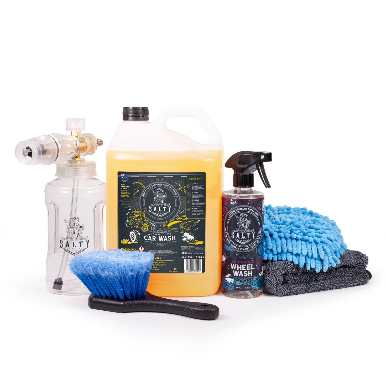 Salty Captain CAR CLEANING STARTER KIT (FOAM CANNON) 1L