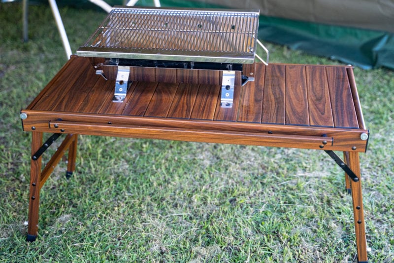 Drifta Stockton Drifta Woodgrain look aluminium table