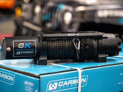 Carbon Offroad Long Drum 6000lb ATV/Small 4X4 Winch - CW - XD6L 7