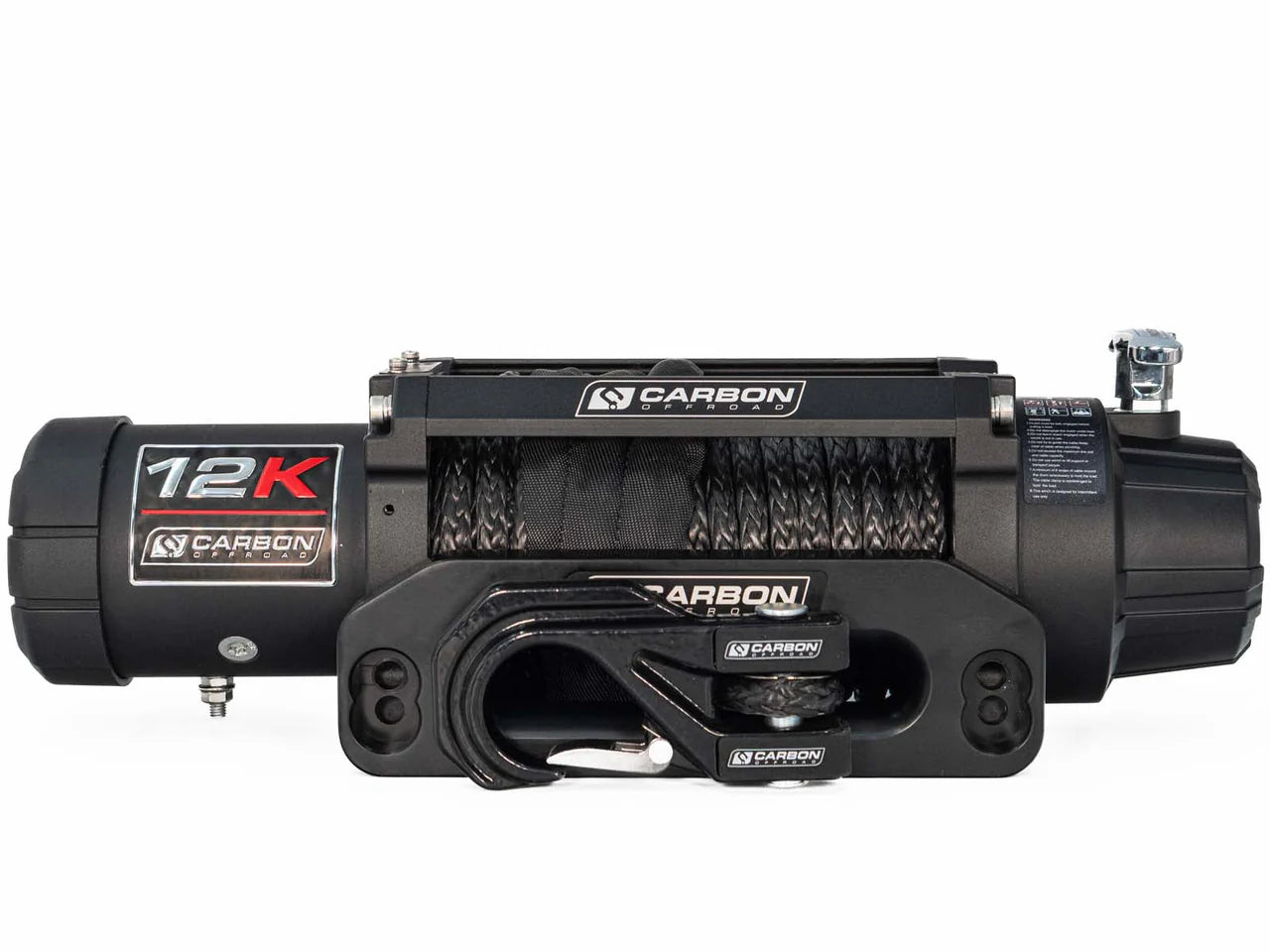 Carbon Offroad Carbon 12K - 12000lb Winch Black