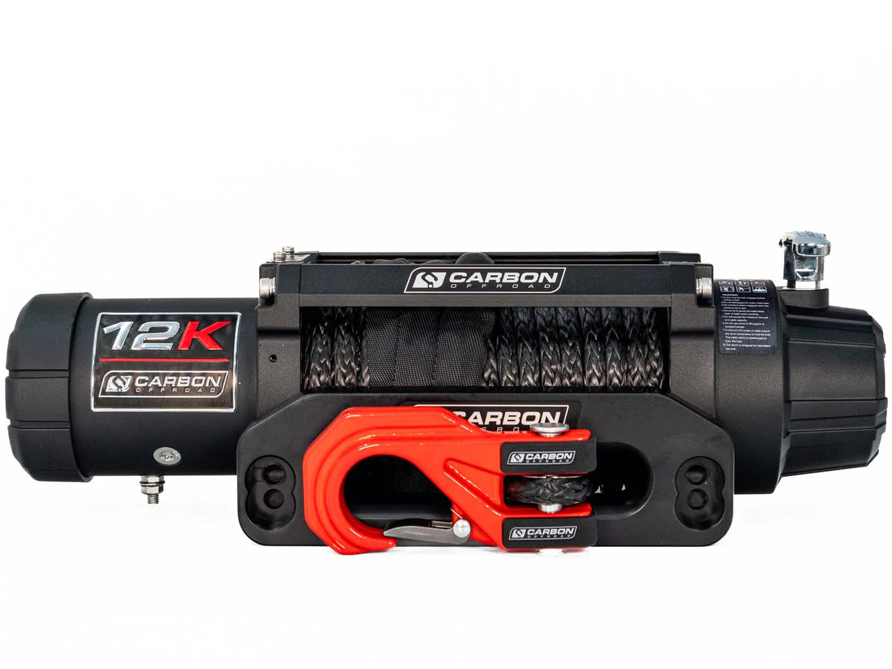 Carbon Offroad Carbon 12K - 12000lb Winch Red