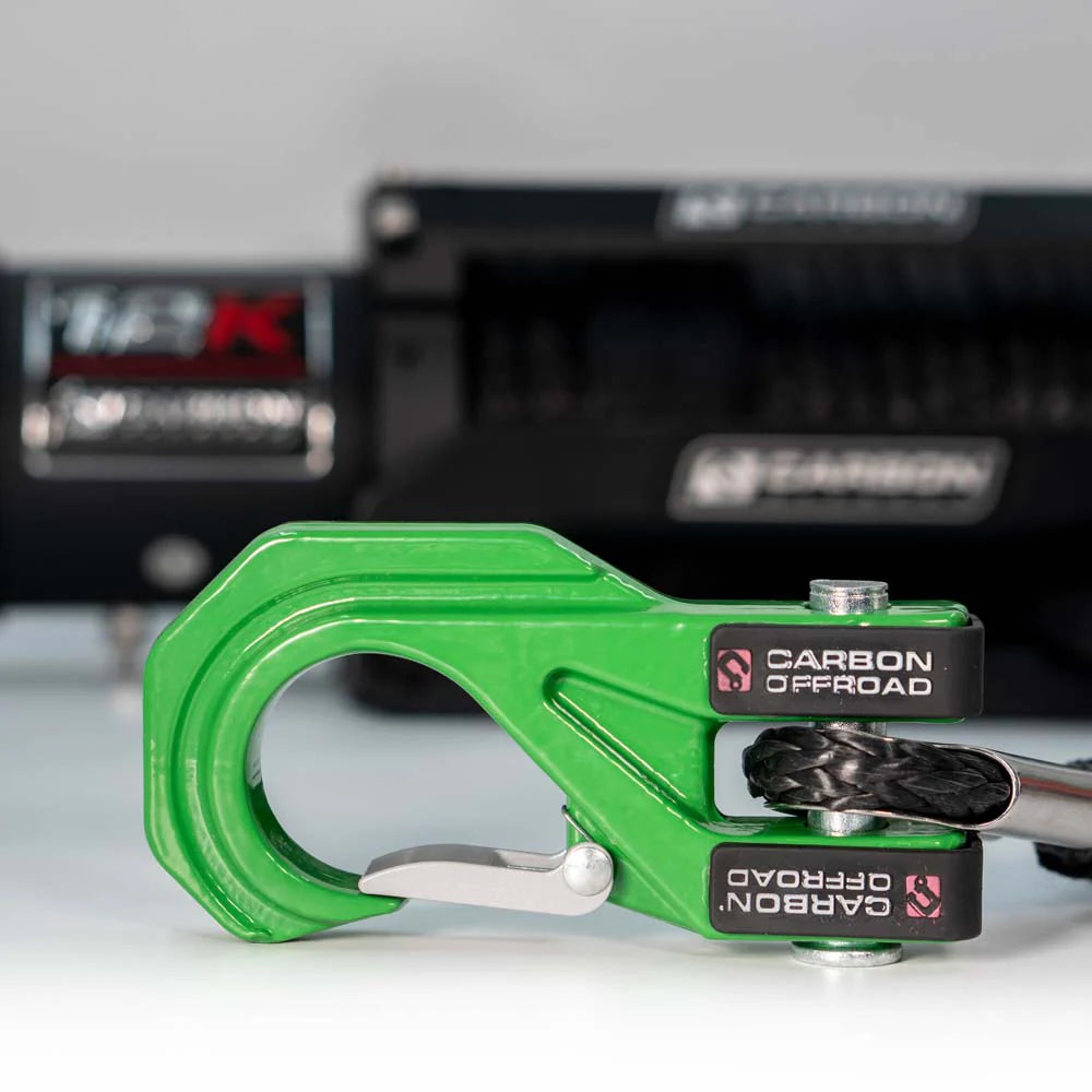 Carbon Offroad Carbon Offroad Mega Pro Winch Hook Green