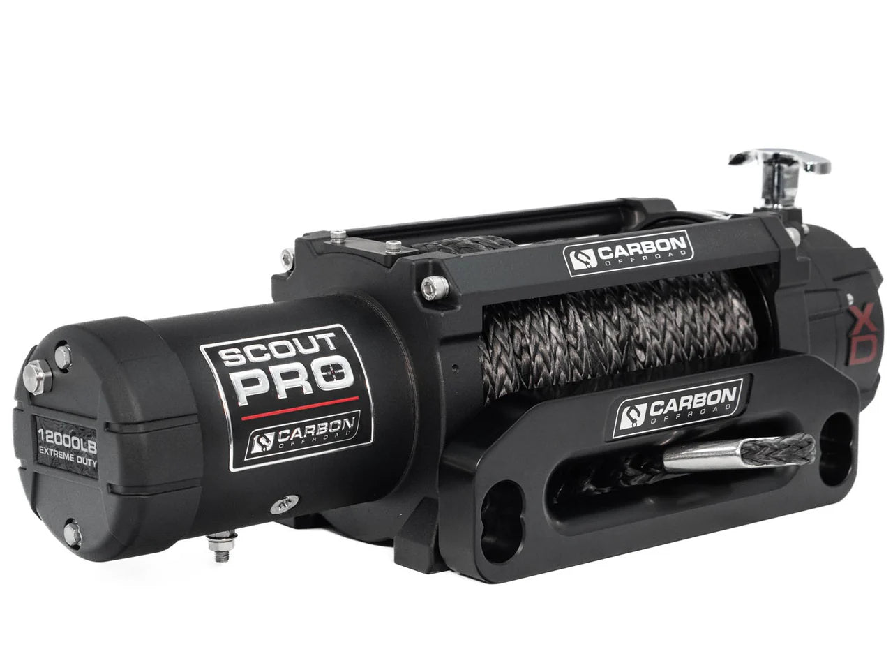 Carbon Offroad Carbon Scout Pro - 12000lb Winch With Black Hook V3