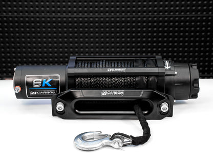 Carbon Offroad Long Drum 6000lb ATV/Small 4X4 Winch - CW - XD6L 1