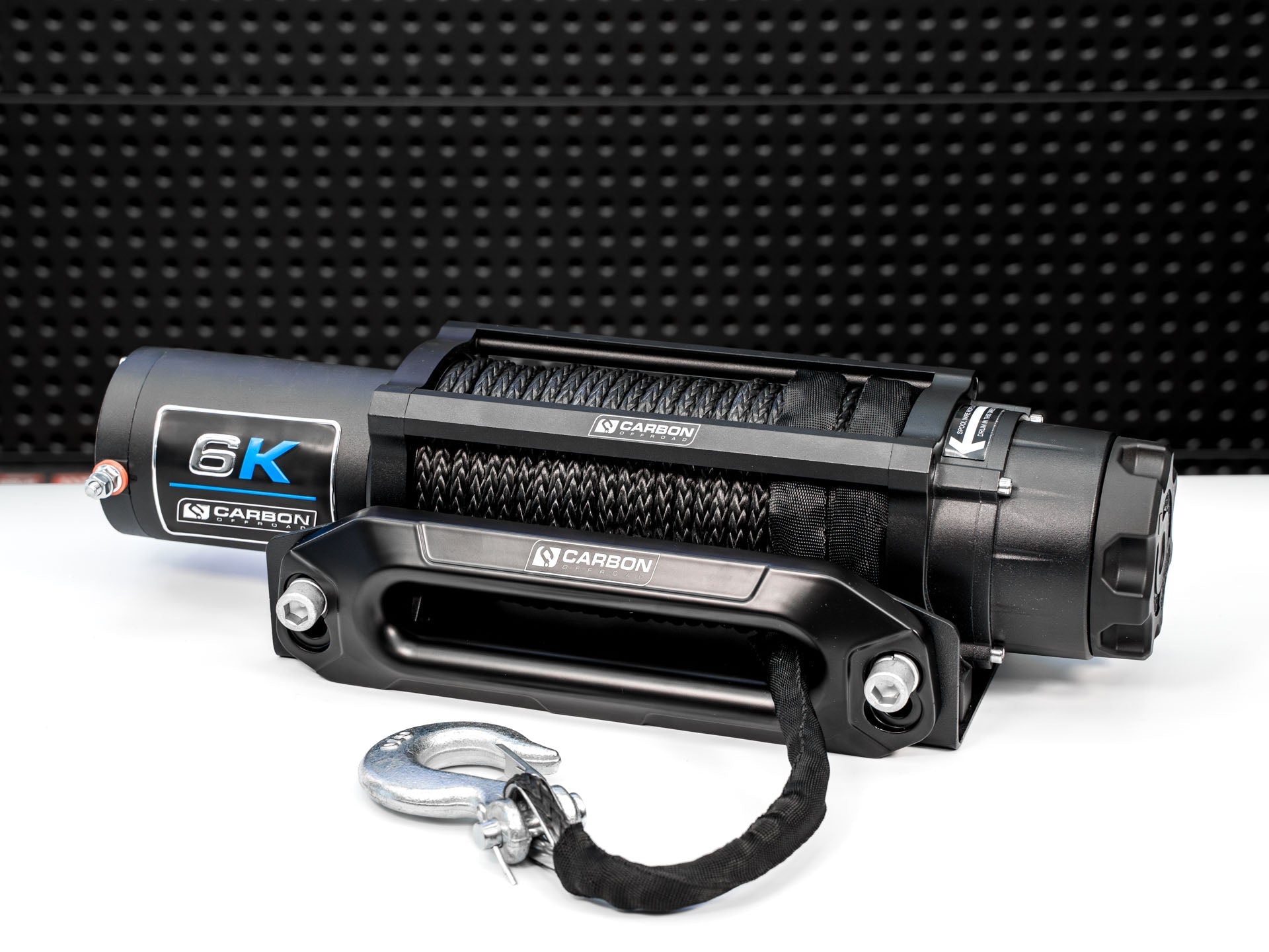Carbon Offroad Long Drum 6000lb ATV/Small 4X4 Winch - CW - XD6L 3